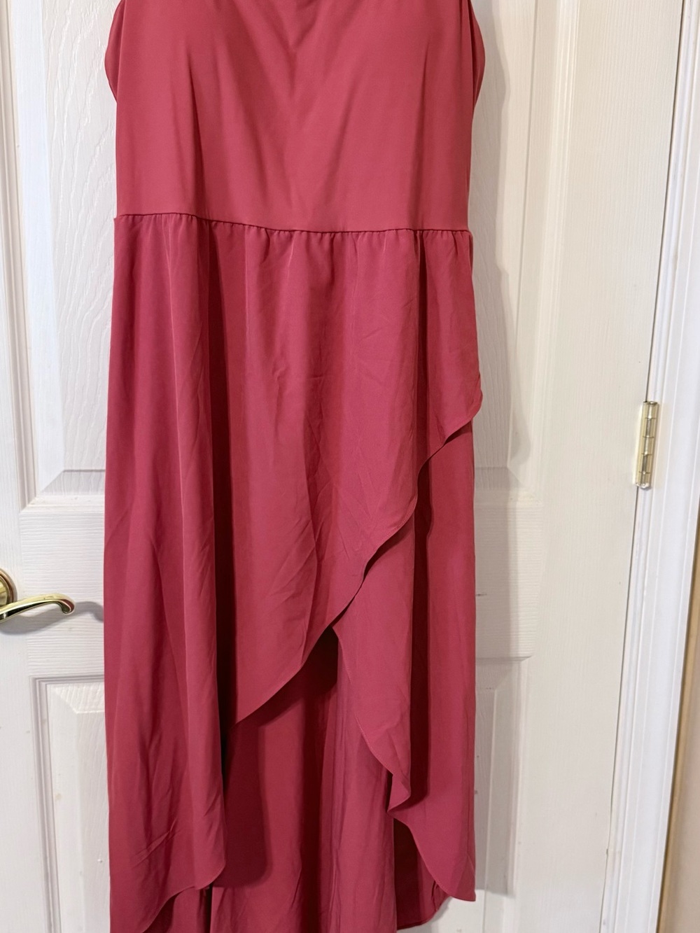 HALARA Strapless High-Low Dress in Dusty Rose